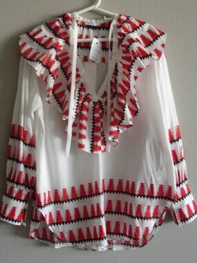 Native print blouse